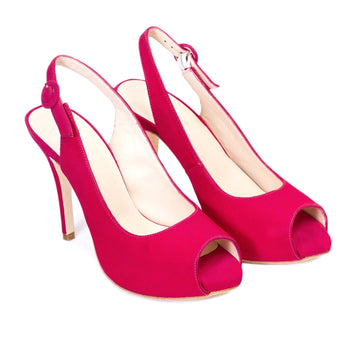 CAMILA Pink Ray Leather Suede