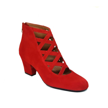 XUPPA Red Leather Suede