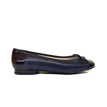 CAPALLA Navy Blue Patent Leather and Snake Print