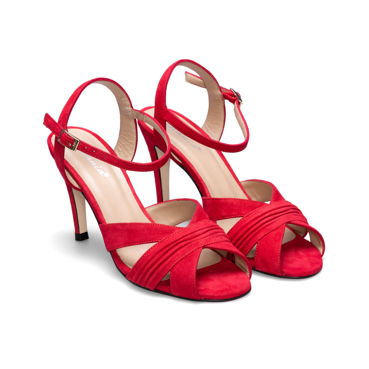 FERIDE Red Leather Suede