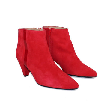 ILKA Suede and Patent Leather Red