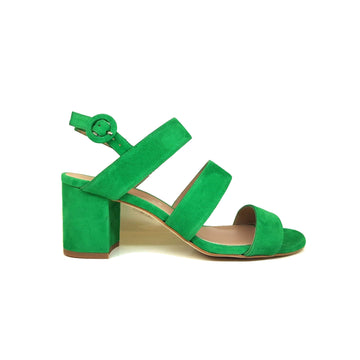 SHEYLA Clover Green Suede Leather