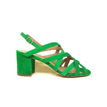 SOFIA Clover Green Suede Leather
