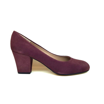 XERRIE Suede Leather Red Burgundy