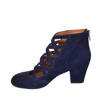 XUPPA Navy Blue Leather Suede